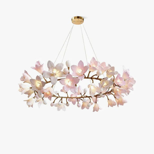 Ceramic Blossom Chandelier