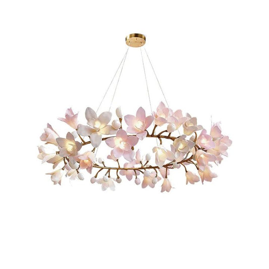 Ceramic Blossom Chandelier