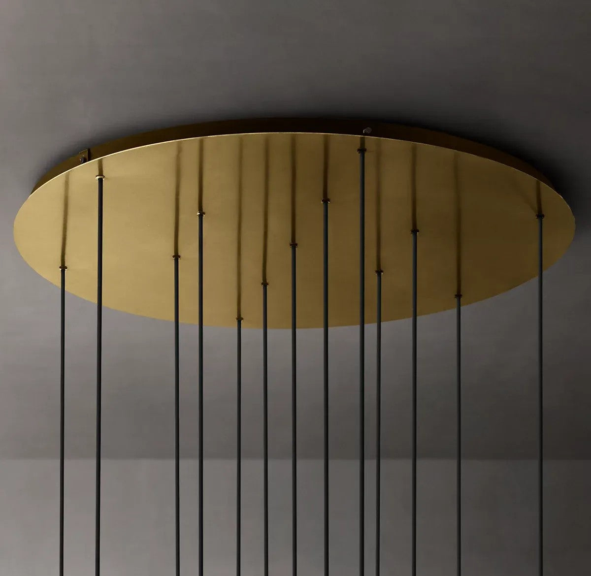 Clear Globe Mobile Cluster Chandelier 44"