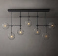 Load image into Gallery viewer, Clear Globe Mobile Linear Chandelier 60"
