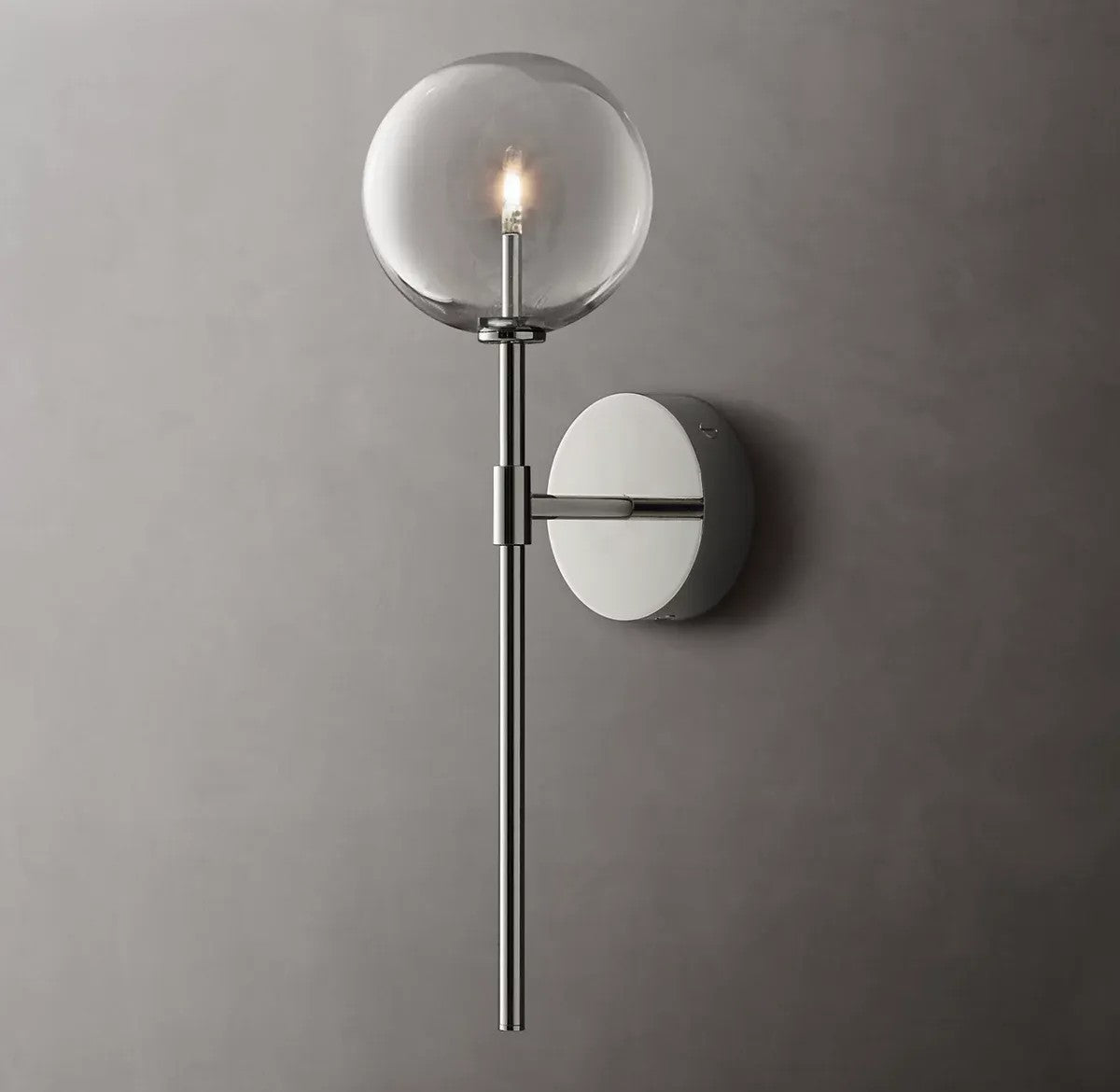 Clear Globe Sconce