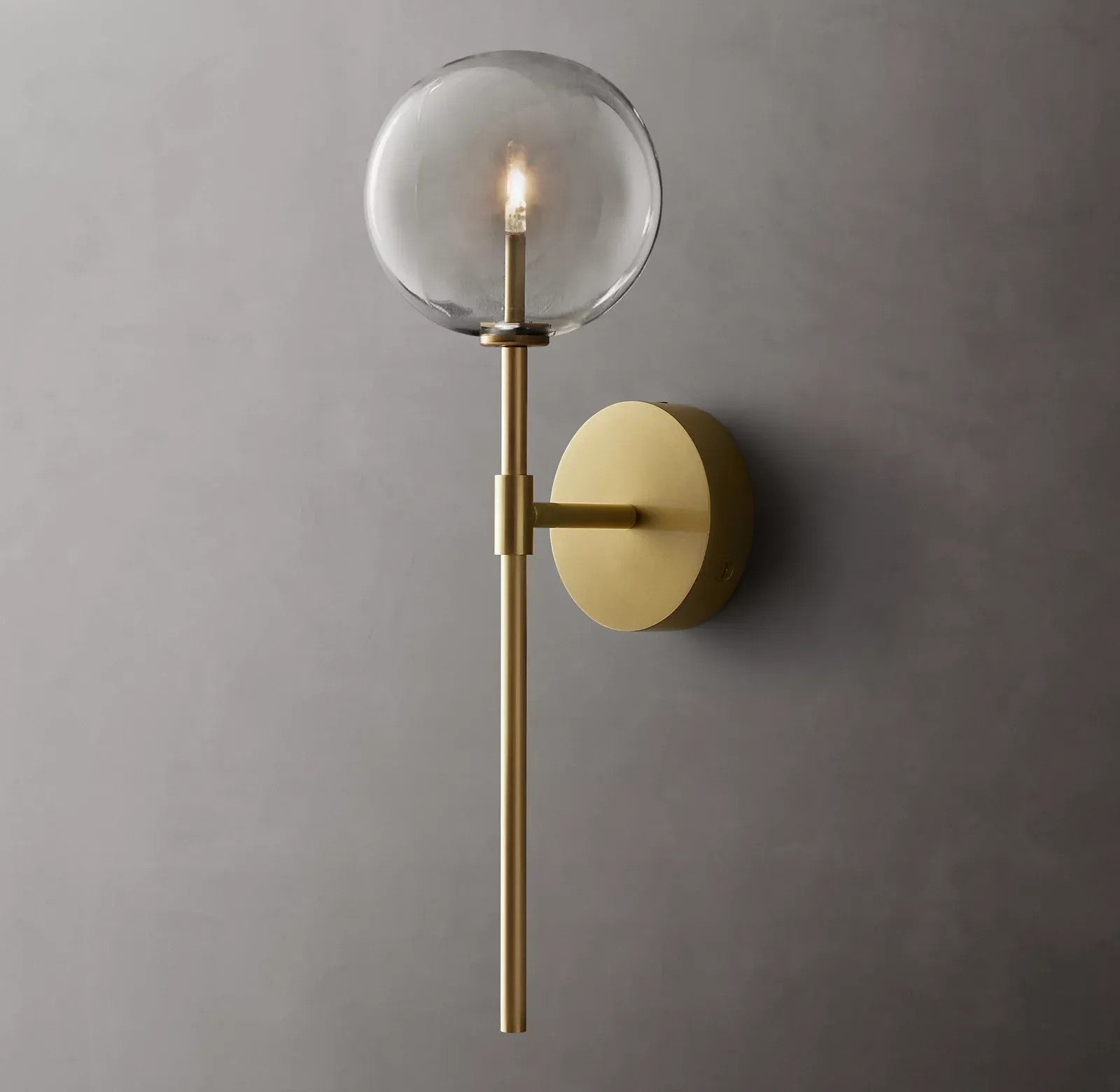 Clear Globe Sconce