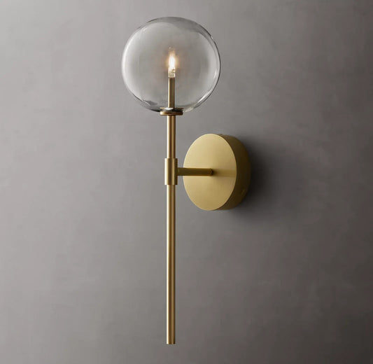 Clear Globe Sconce