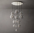 Load image into Gallery viewer, Clear Globe Mobile Cluster Chandelier 44"
