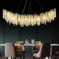 Load image into Gallery viewer, Coin Type Crystal Tree Branch Linear Chandelier 72"
