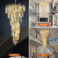 Load image into Gallery viewer, Coin Type Modern Crystal Tree Branch Staircase Chandelier 95"

