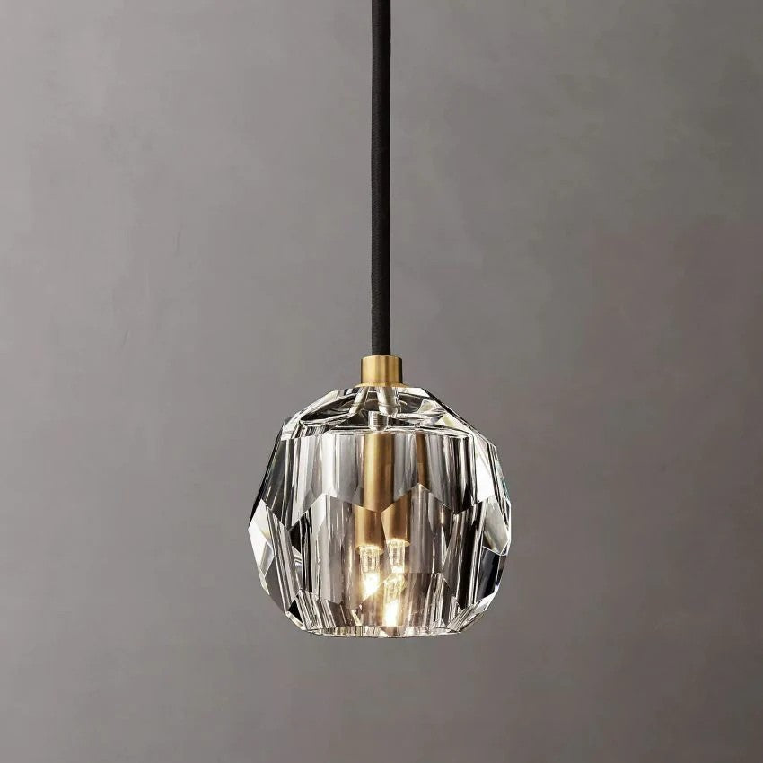 Crystal Ball Cord Pendant