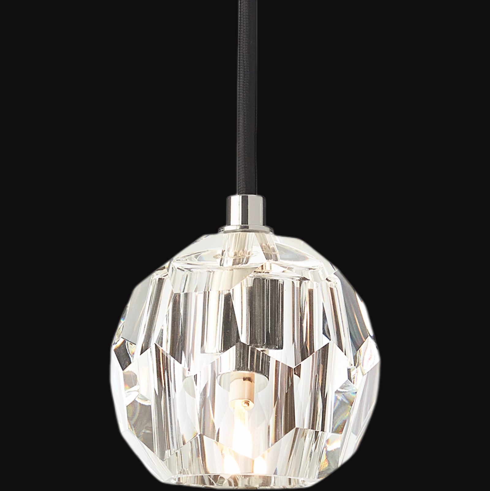 Crystal Ball Cord Pendant