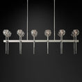 Load image into Gallery viewer, Crystal Ball Double Linear Chandelier 60"

