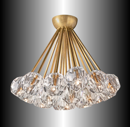 Crystal Ball Flushmount 24"