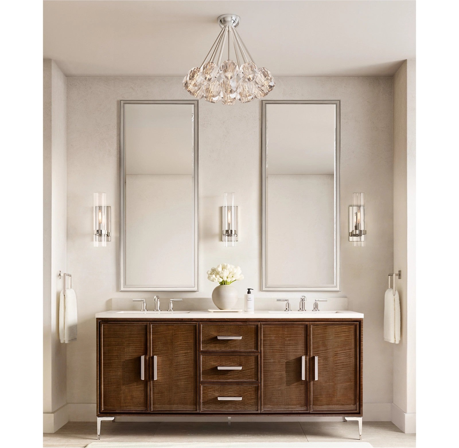 Crystal Ball Flushmount 24"