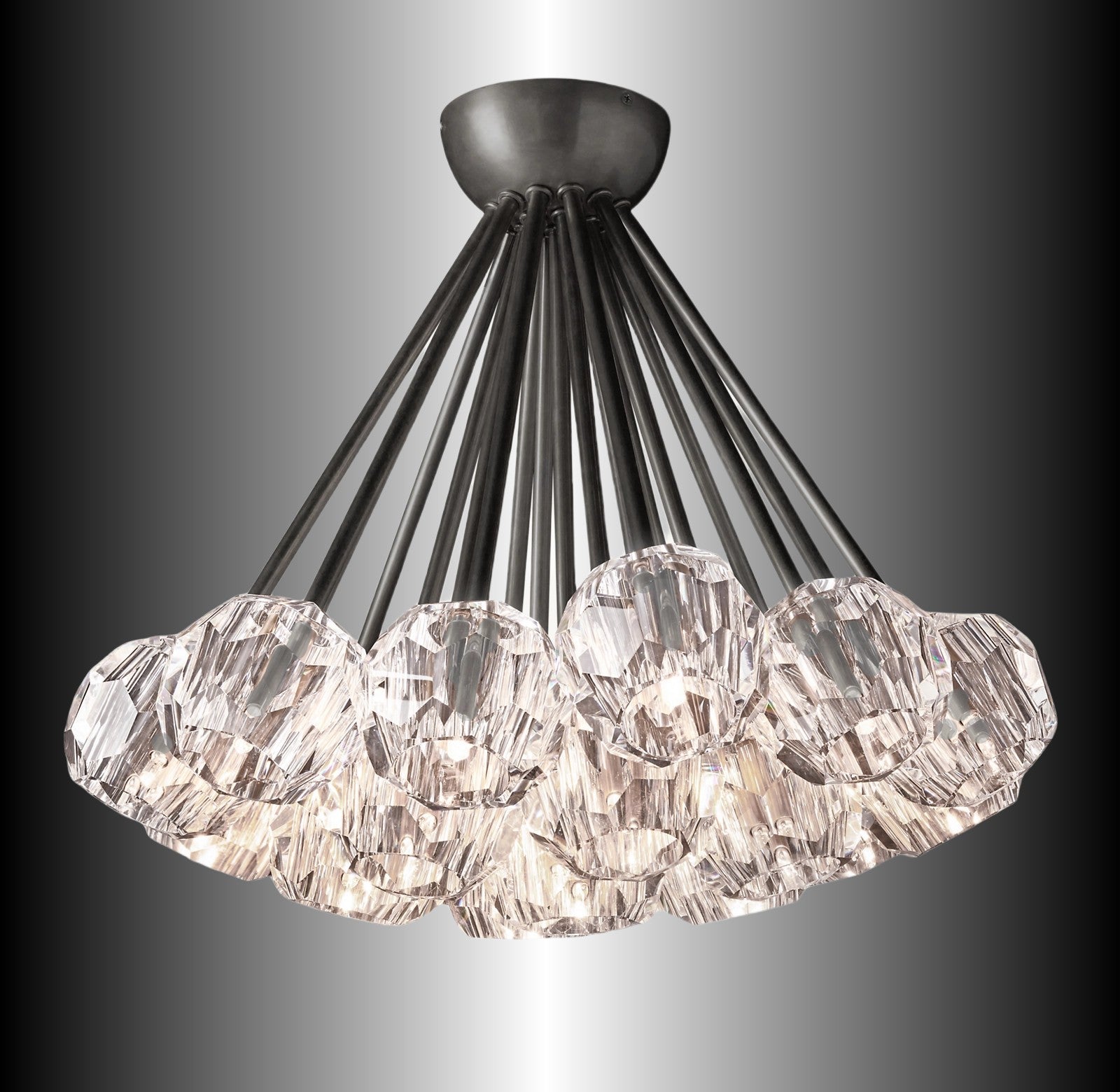 Crystal Ball Flushmount 24"
