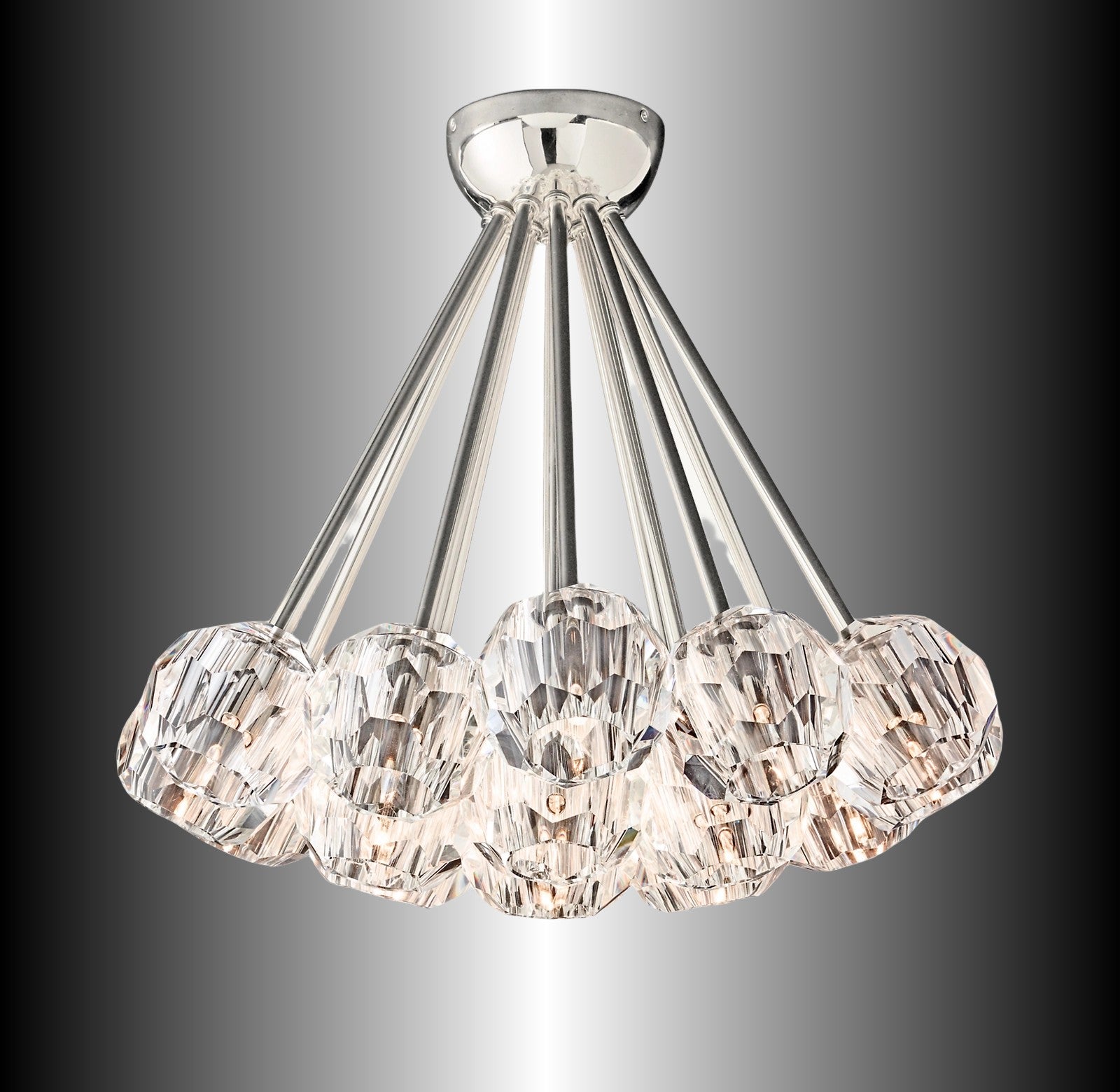 Crystal Ball Flushmount 24"