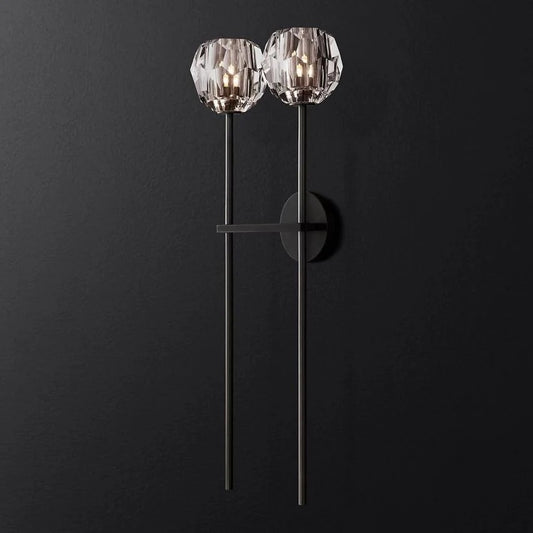 Crystal Ball Grand Double Sconce