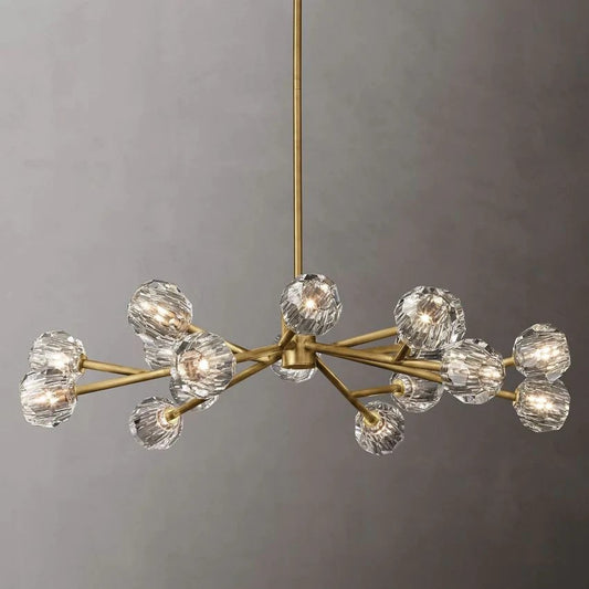 Crystal Ball Round Chandelier 48"