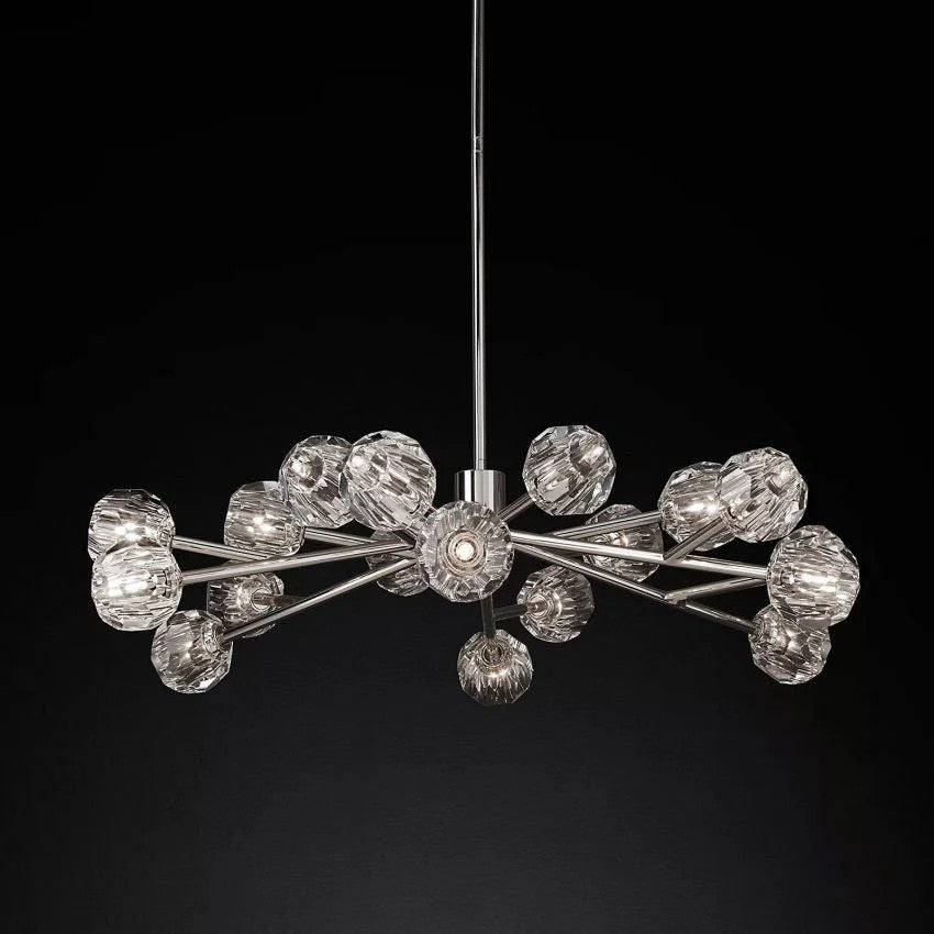 Crystal Ball Round Chandelier 48"