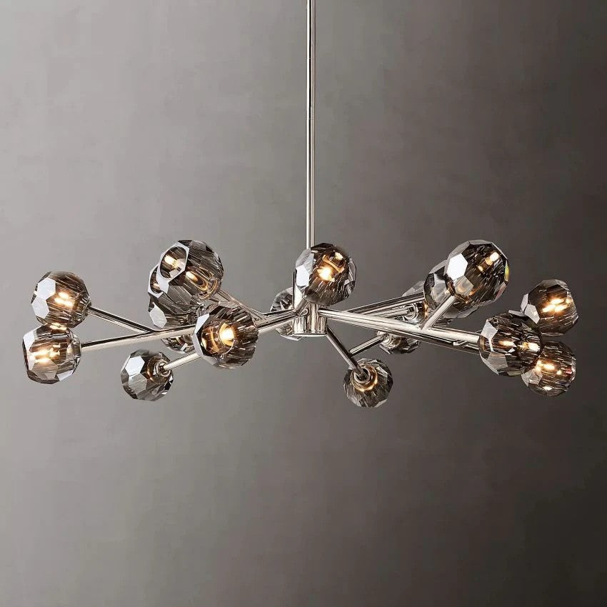 Crystal Ball Round Chandelier 48"