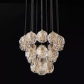 Load image into Gallery viewer, Crystal Ball Round Cluster Chandelier 19"
