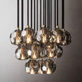 Load image into Gallery viewer, Crystal Ball Round Cluster Chandelier 19"
