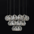 Load image into Gallery viewer, Crystal Ball Round Cluster Chandelier 24"
