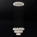 Load image into Gallery viewer, Crystal Ball Round Cluster Chandelier 24"
