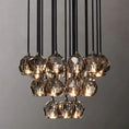 Load image into Gallery viewer, Crystal Ball Round Cluster Chandelier 24"
