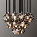 Load image into Gallery viewer, Crystal Ball Round Cluster Chandelier 24"
