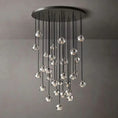 Load image into Gallery viewer, Crystal Ball Round Cluster Chandelier 40"

