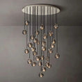 Load image into Gallery viewer, Crystal Ball Round Cluster Chandelier 40"
