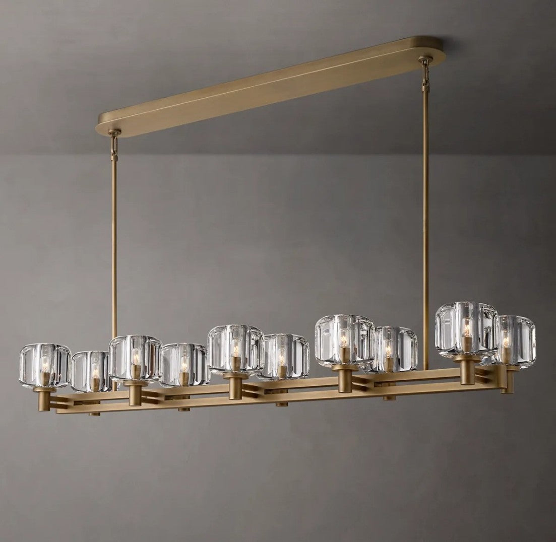 Demoulin Double Linear Chandelier 54"