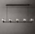 Load image into Gallery viewer, Demoulin Double Linear Chandelier 54"
