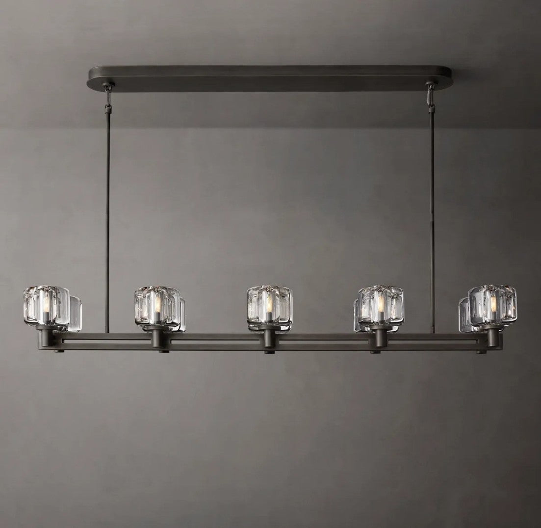 Demoulin Double Linear Chandelier 54"