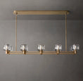 Load image into Gallery viewer, Demoulin Double Linear Chandelier 54"
