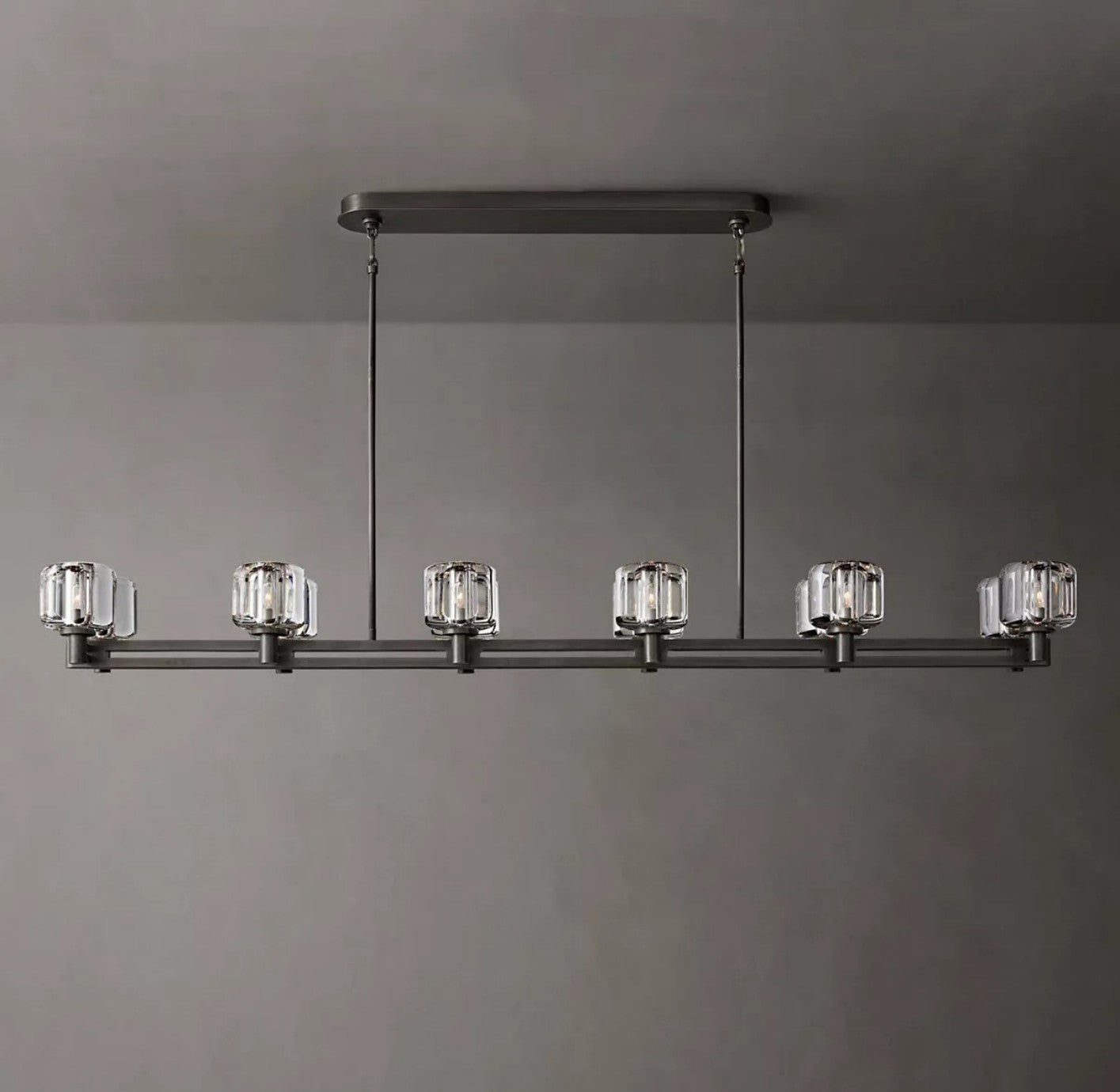 Demoulin Double Linear Chandelier 72"