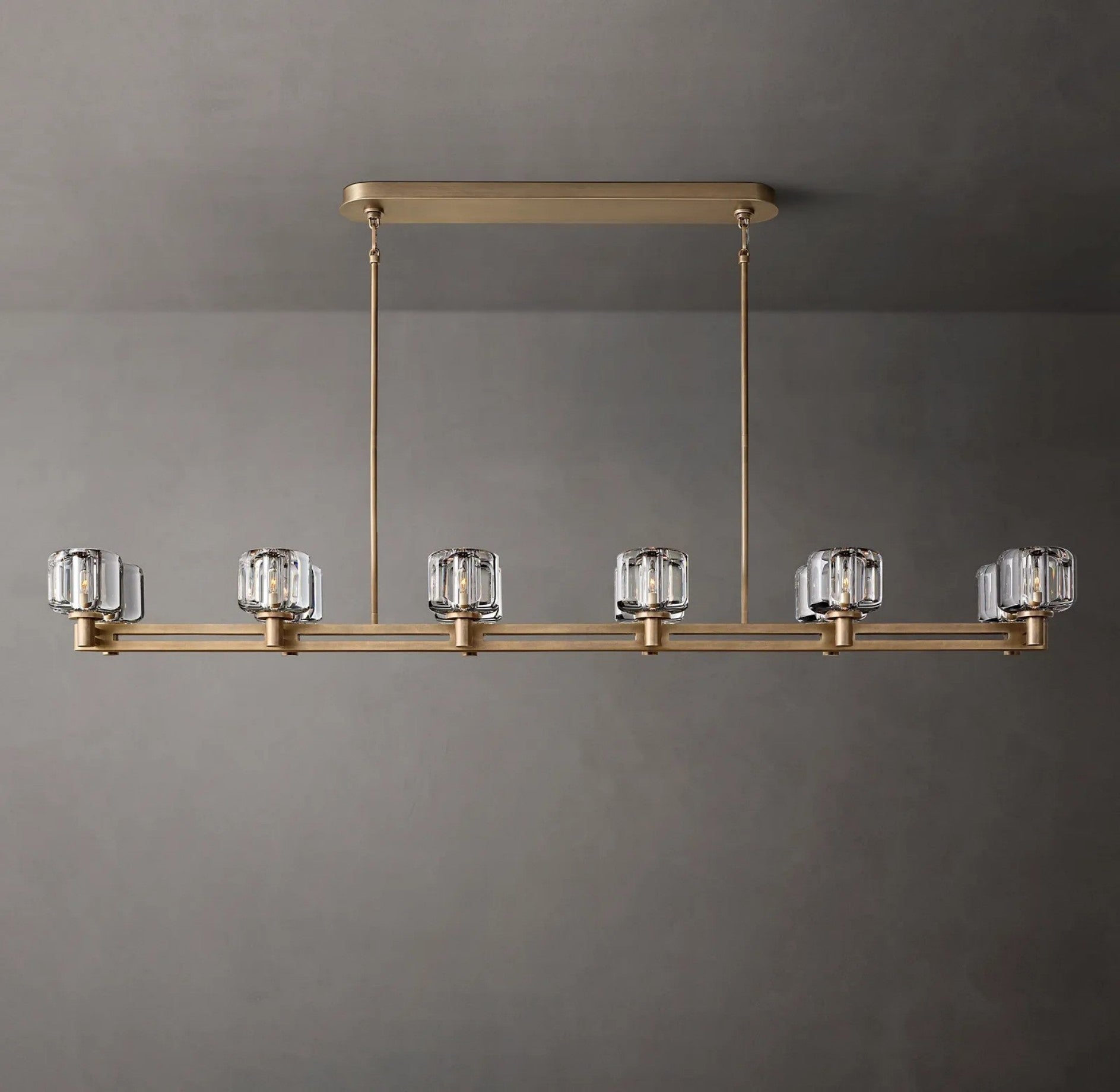 Demoulin Double Linear Chandelier 72"
