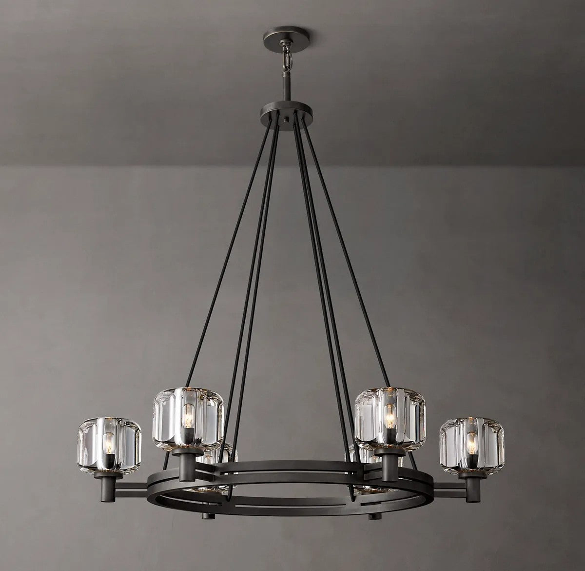 Demoulin Round Chandelier 36"