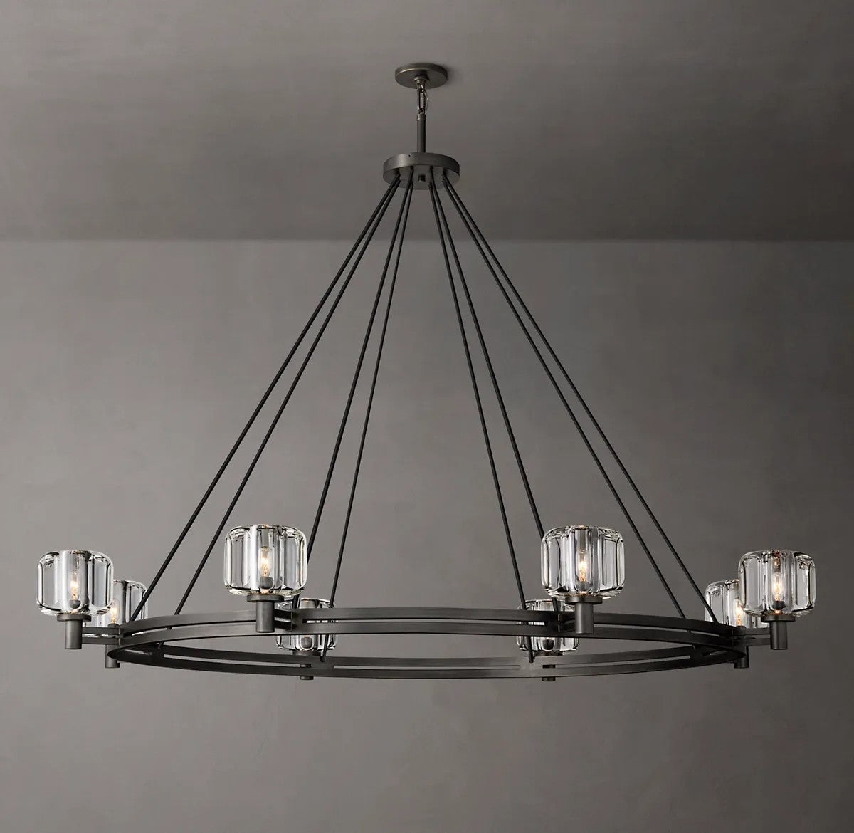 Demoulin Round Chandelier 60"