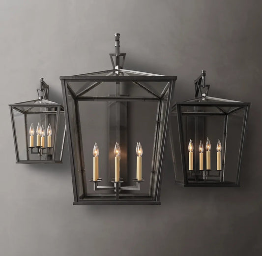 Dickens 19th C. English Openwork Outdoor Sconce 22"