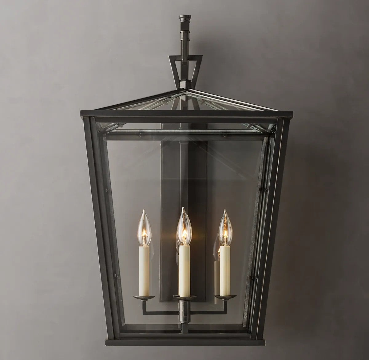 Dickens 19th C. English Openwork Outdoor Sconce 28"