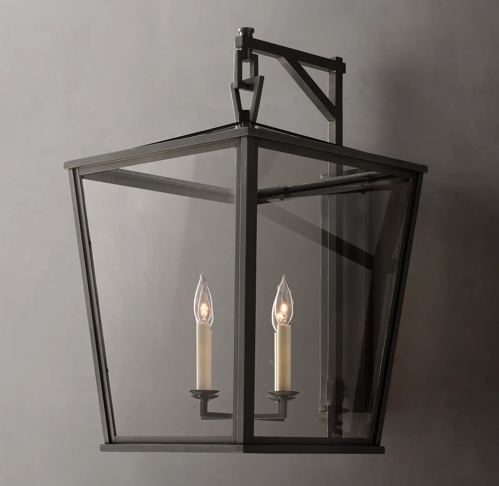 Dickens 19th C. English Openwork Outdoor Sconce 28"