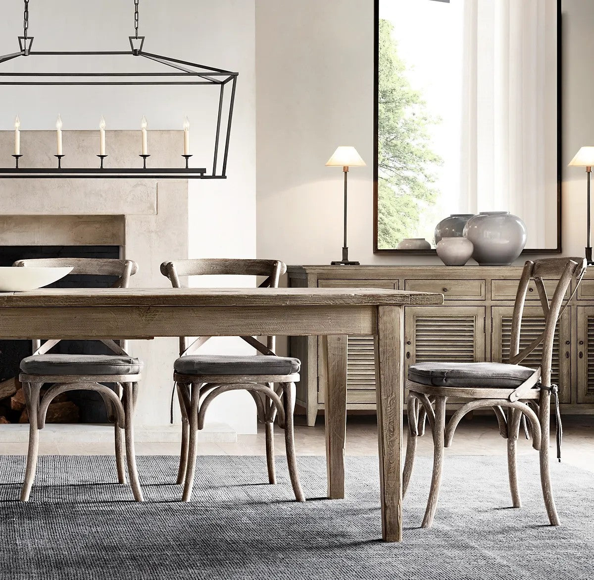 Dickens 19th C. English Openwork Rectangular Chandelier 54"