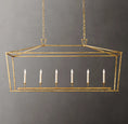 Load image into Gallery viewer, Dickens 19th C. English Openwork Rectangular Chandelier 54"
