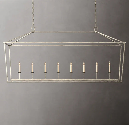 Dickens 19th C. English Openwork Rectangular Chandelier 72"