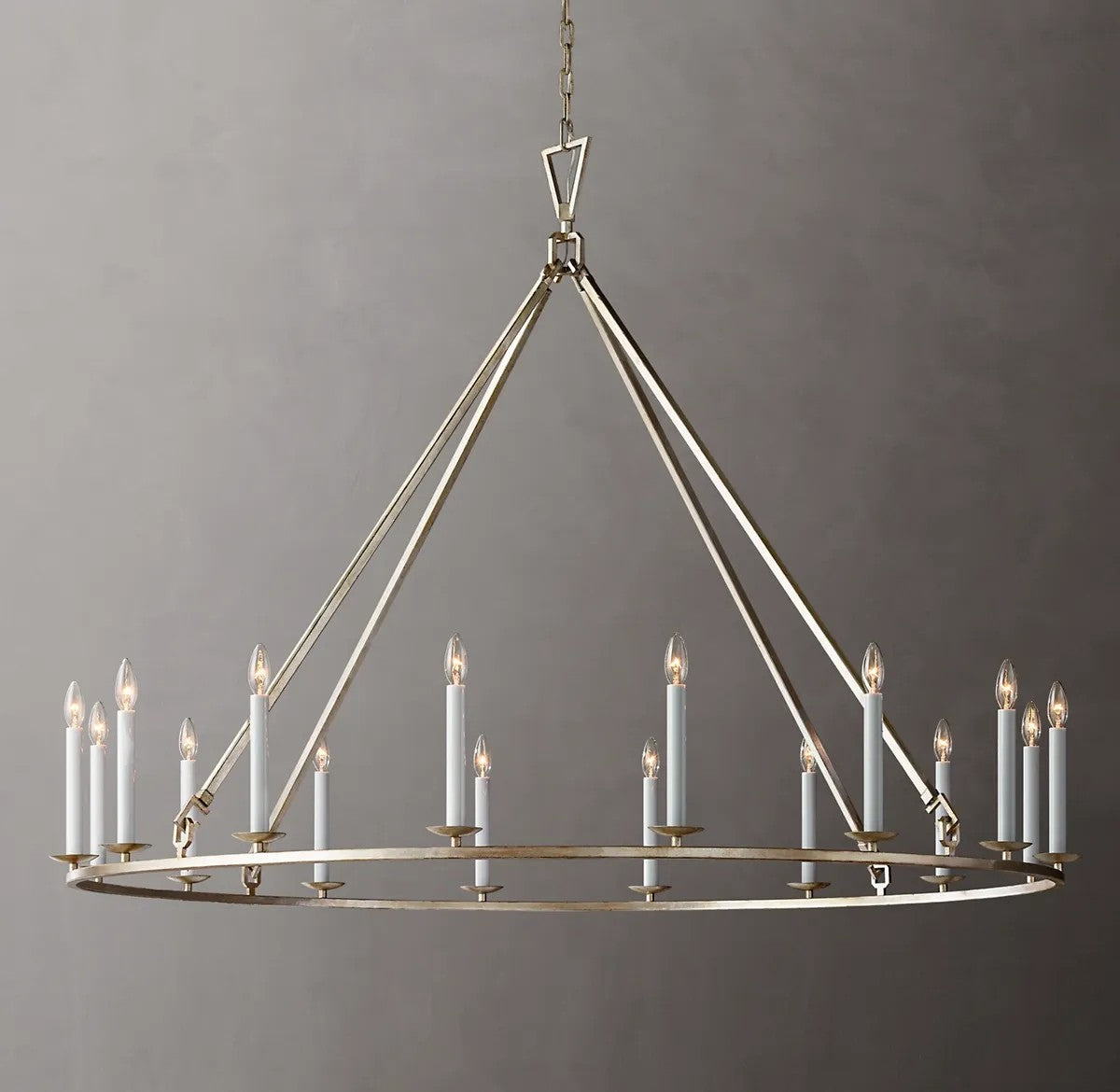 Dickens 19th C. English Openwork Round Chandelier 60"