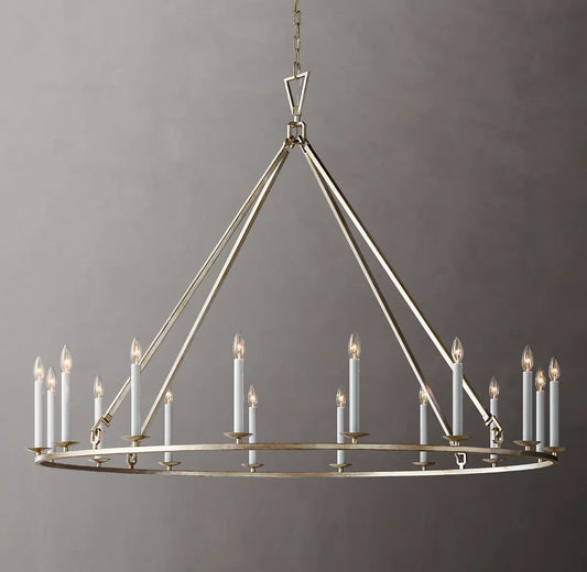 Dickens 19th C. English Openwork Round Chandelier 60"