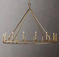 Load image into Gallery viewer, Dickens 19th C. English Openwork Round Chandelier 72"
