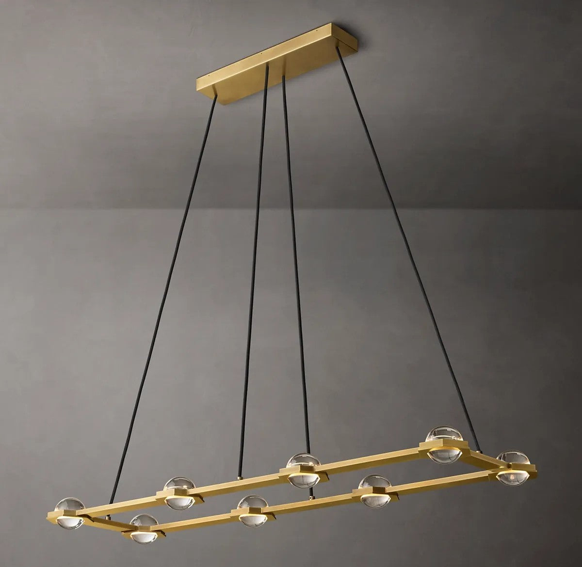 Eclipse Rectangular Chandelier 54"