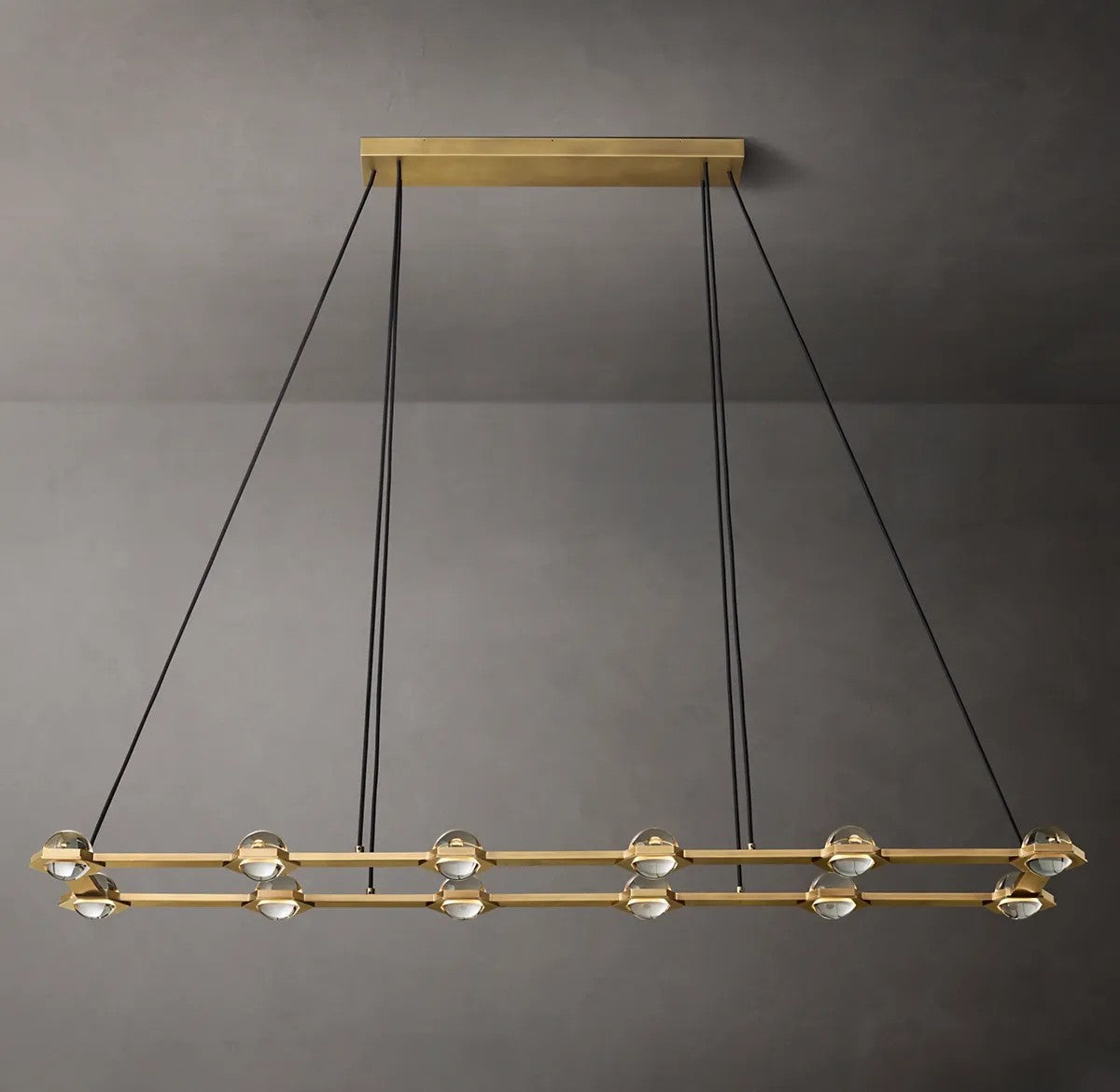 Eclipse Rectangular Chandelier 72"