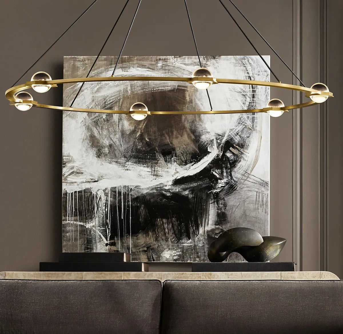 Eclipse Round Chandelier 60"