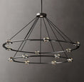 Load image into Gallery viewer, Eclipse Two-Tier Round Chandelier 60"
